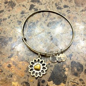 Alex and Ani two toned silver and gold bracelet